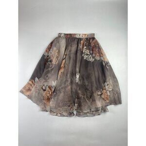 Women's 22 in. Waist Floral Midi Skirt